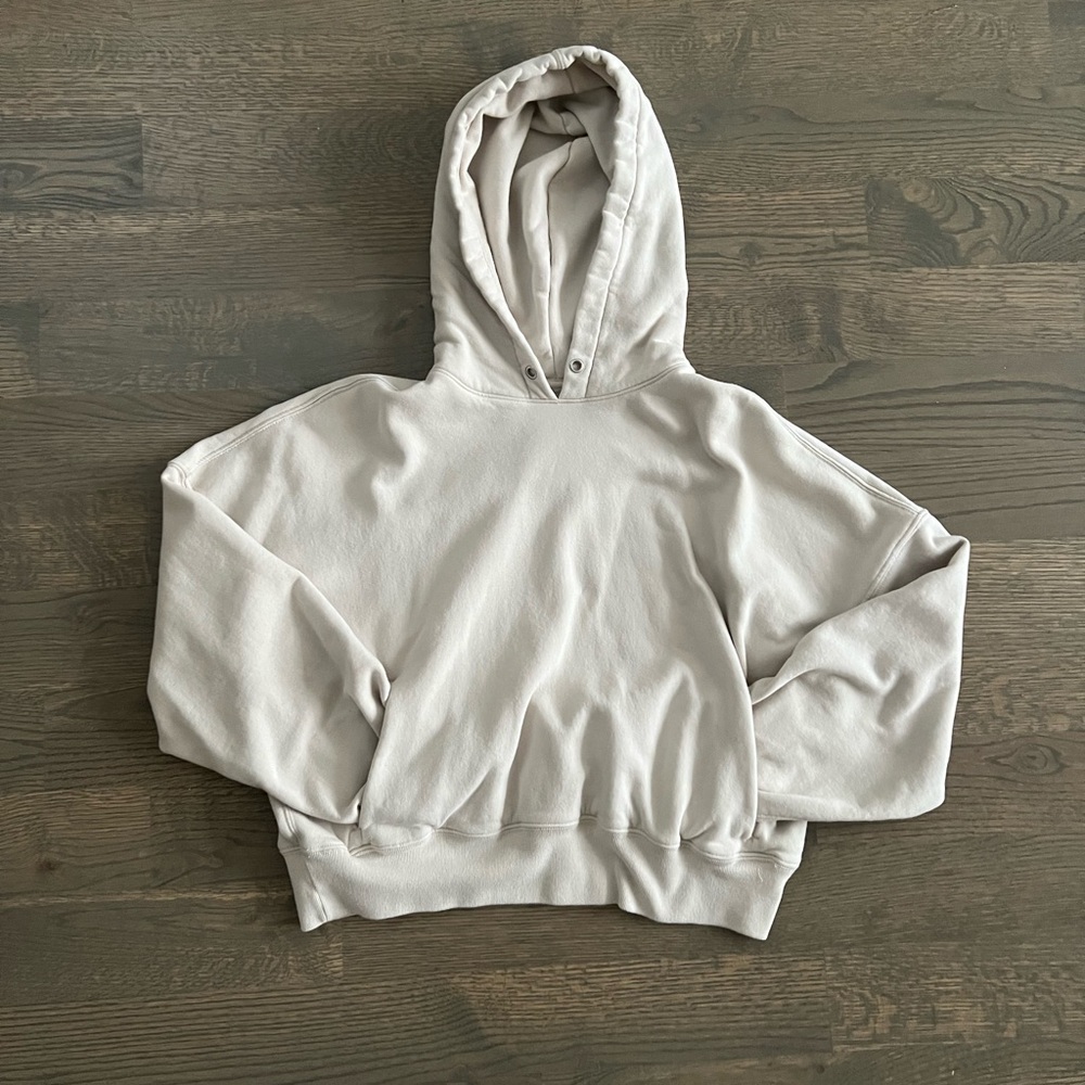 Abercrombie & Fitch Soft Cream Essential Sunday Hoodie, L